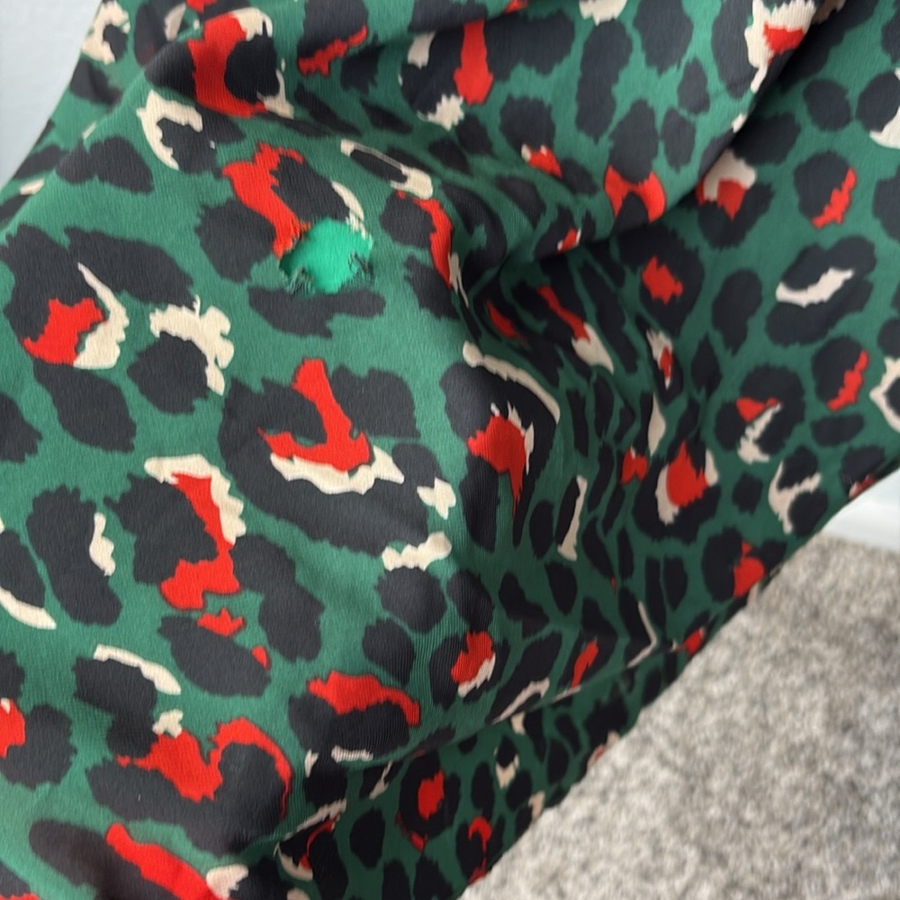Voodoo Vixen Stylish Green and Red Leopard Spots Dress - Picture 4 of 4